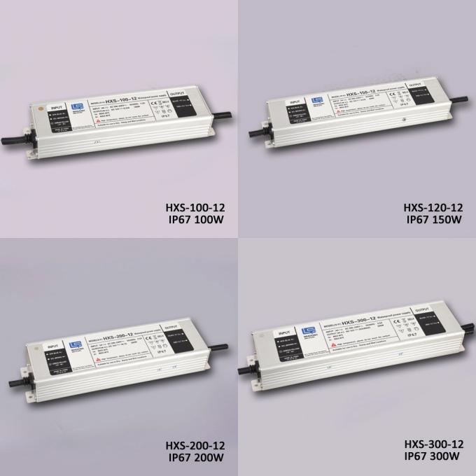 منبع تغذیه ضد آب 12.5A IP67 300W درایور LED AC به DC 1